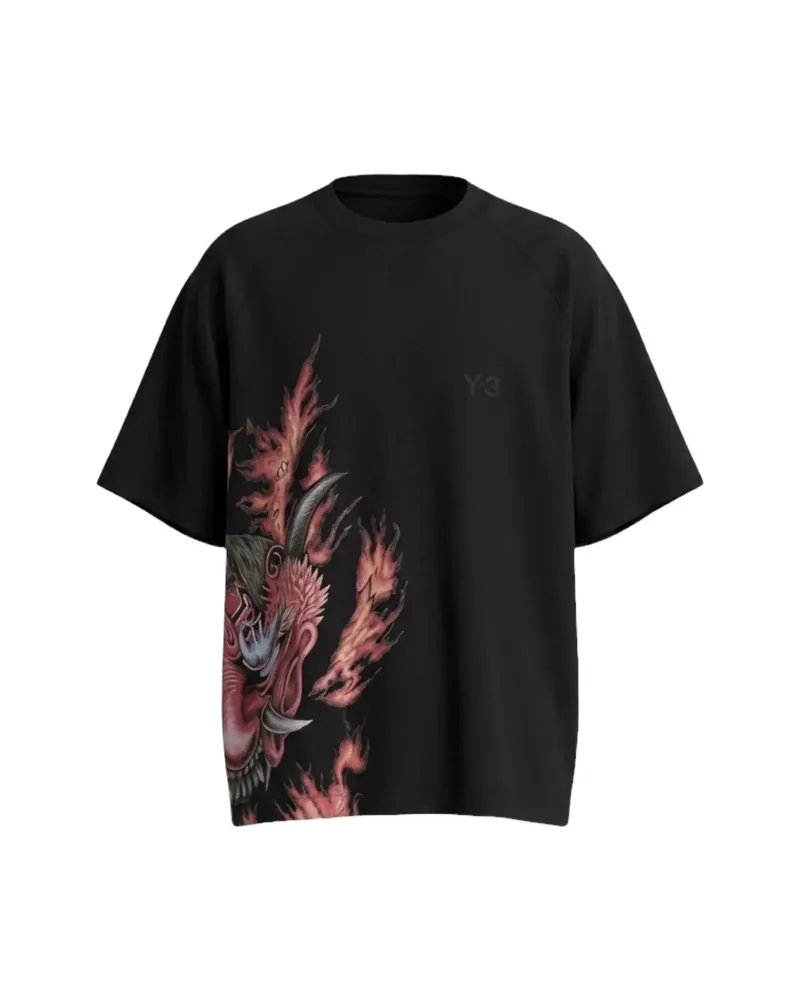 Y-3 Graphic-print T-shirt Black