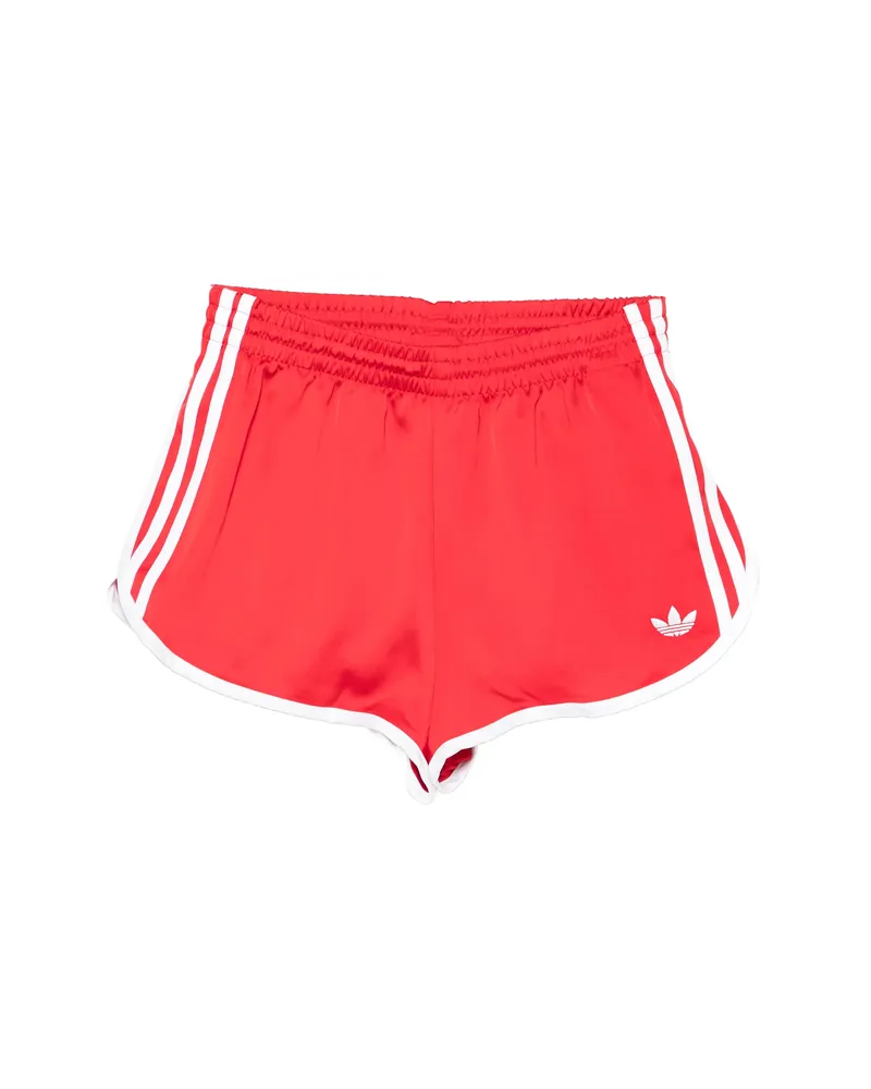 adidas Logo-embroidered Track Shorts Red