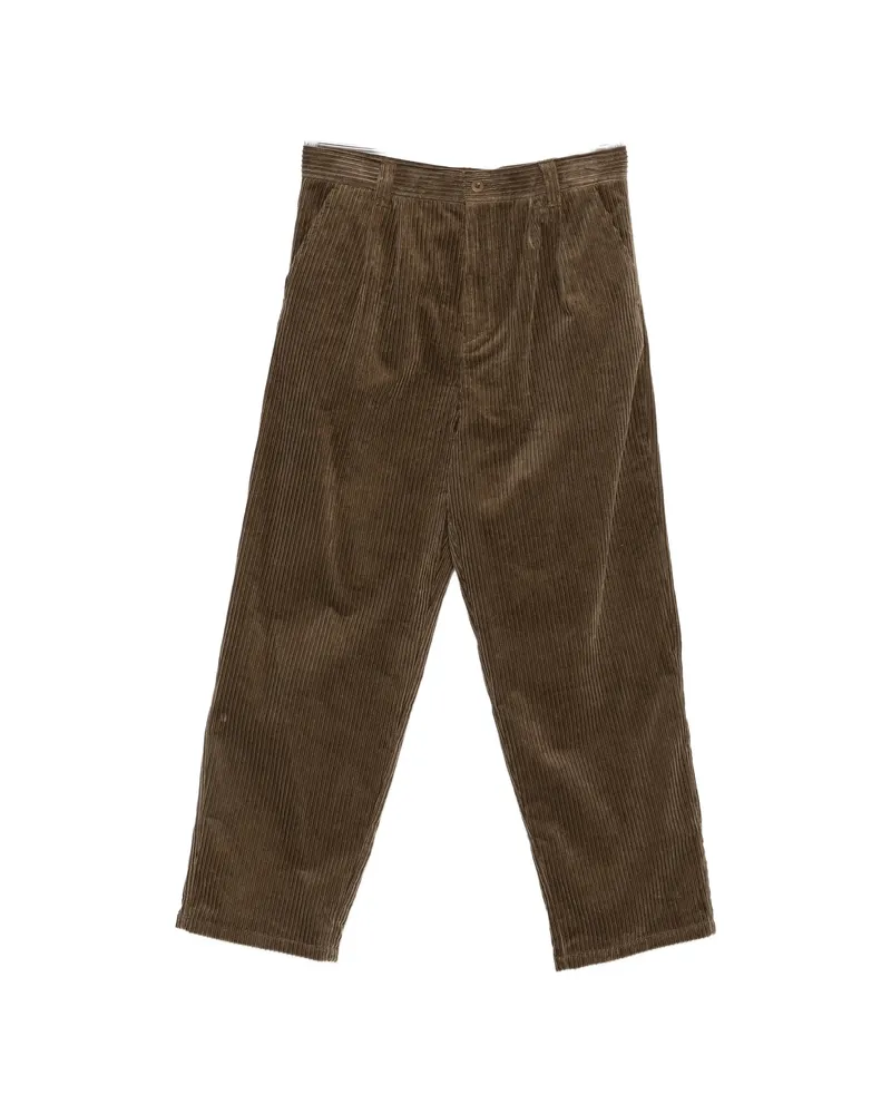 A.P.C. A. p.c. Pleated Corduroy Trousers Brown