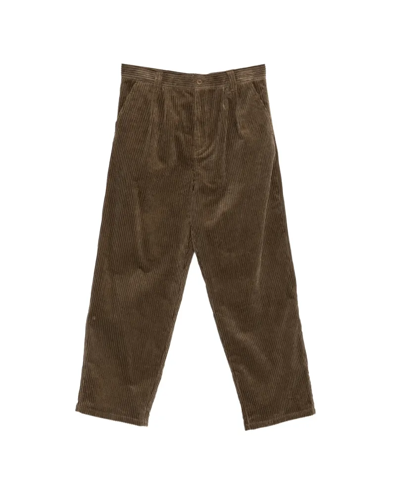 A.P.C. A. p.c. Pleated Corduroy Trousers Brown