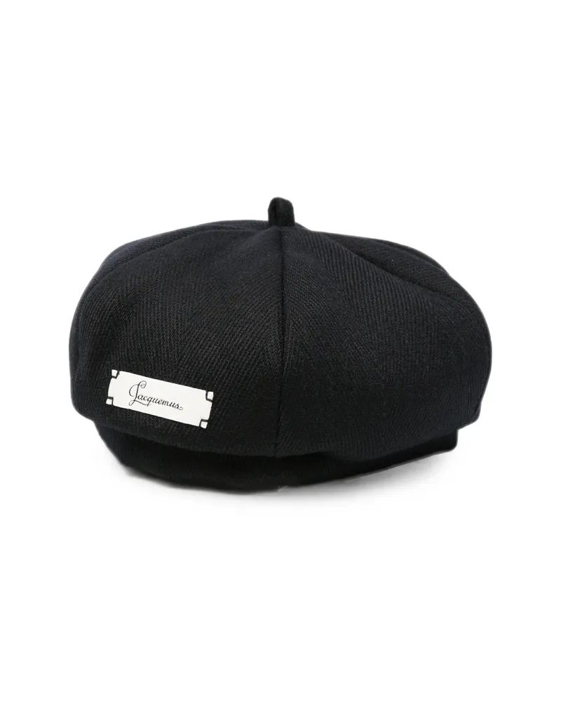 Jacquemus Le Cavallo Logo-patch Beret Blue
