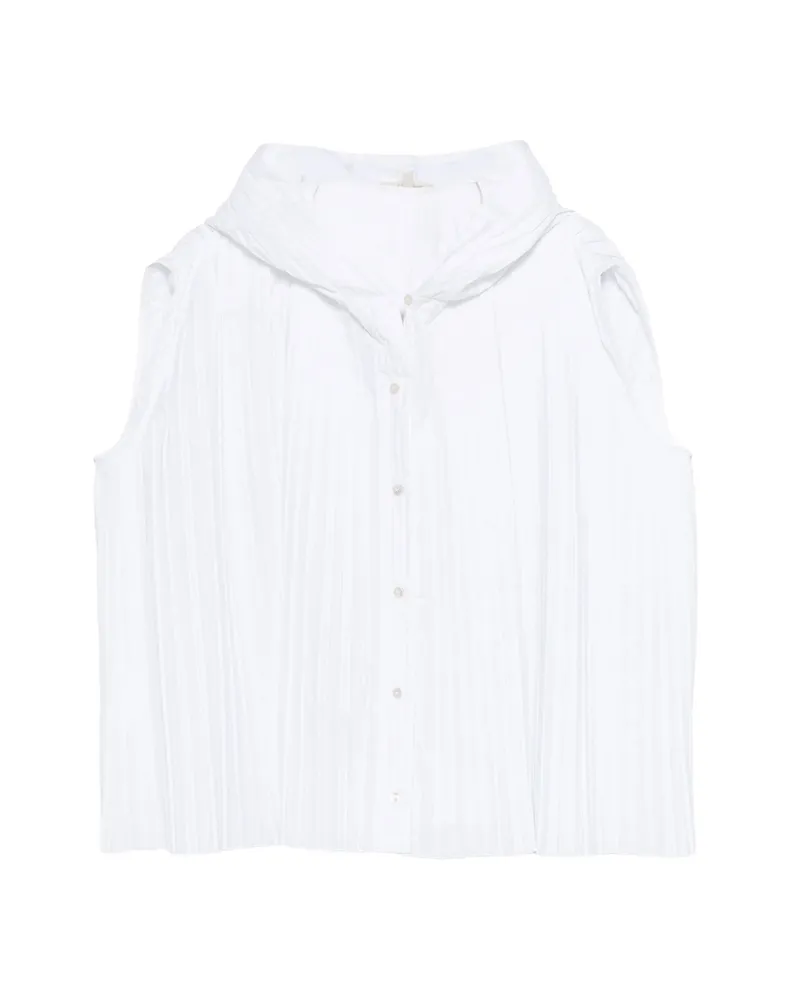 BARENA Pleated Blouse White