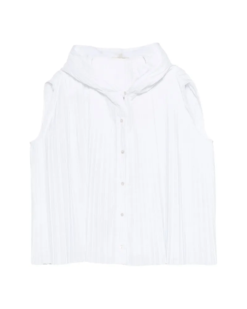 BARENA Pleated Blouse White