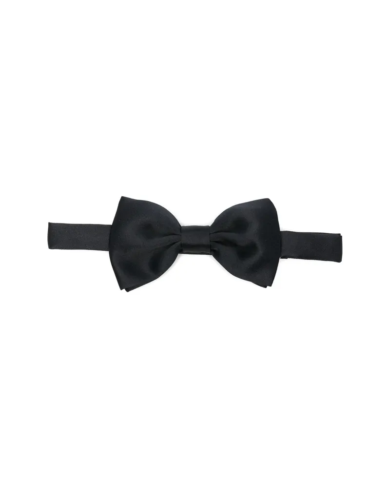 Tagliatore Satin Bow Tie Blue