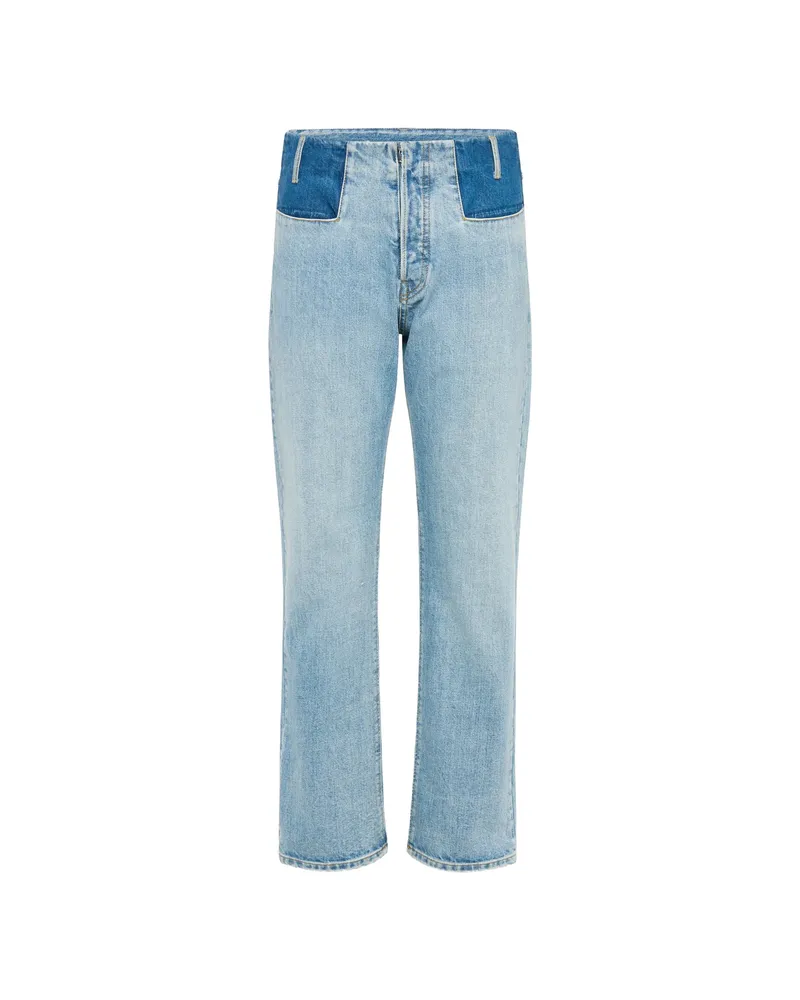 Maison Margiela Patchwork Four White Stitches Jeans Blue