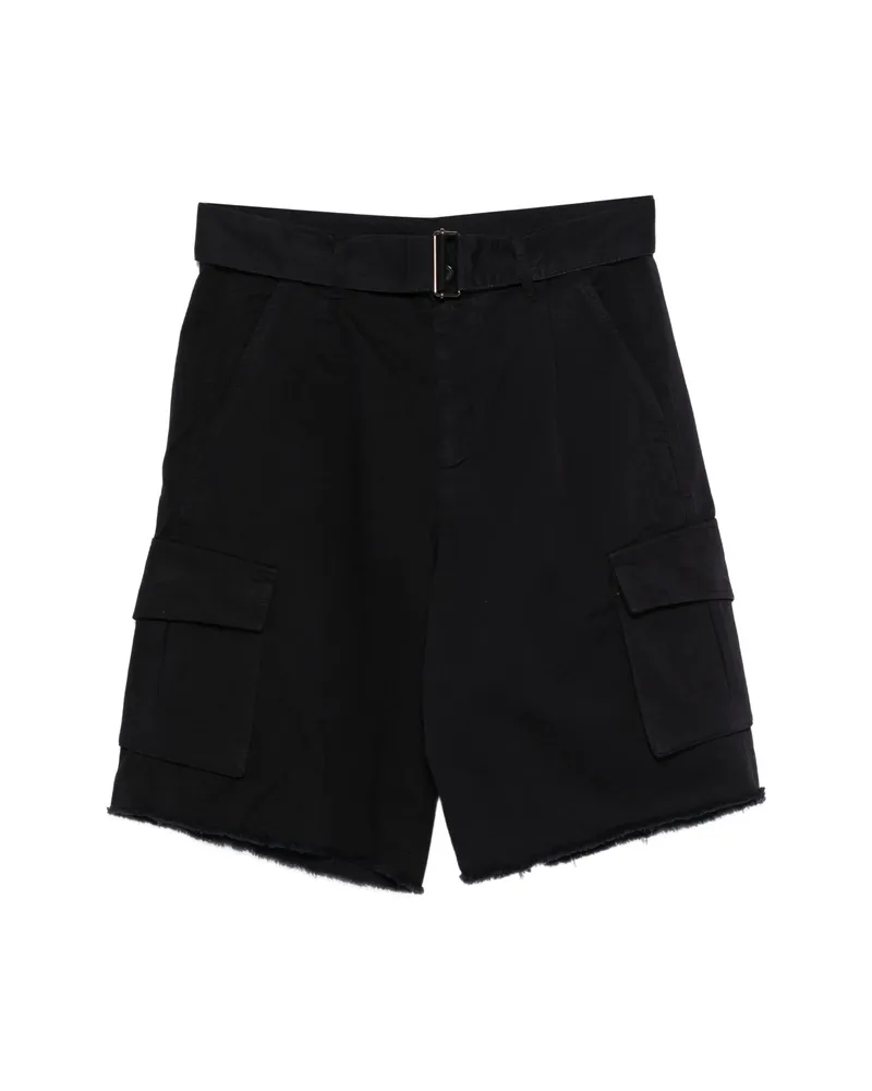 Laneus Belted Shorts Blue