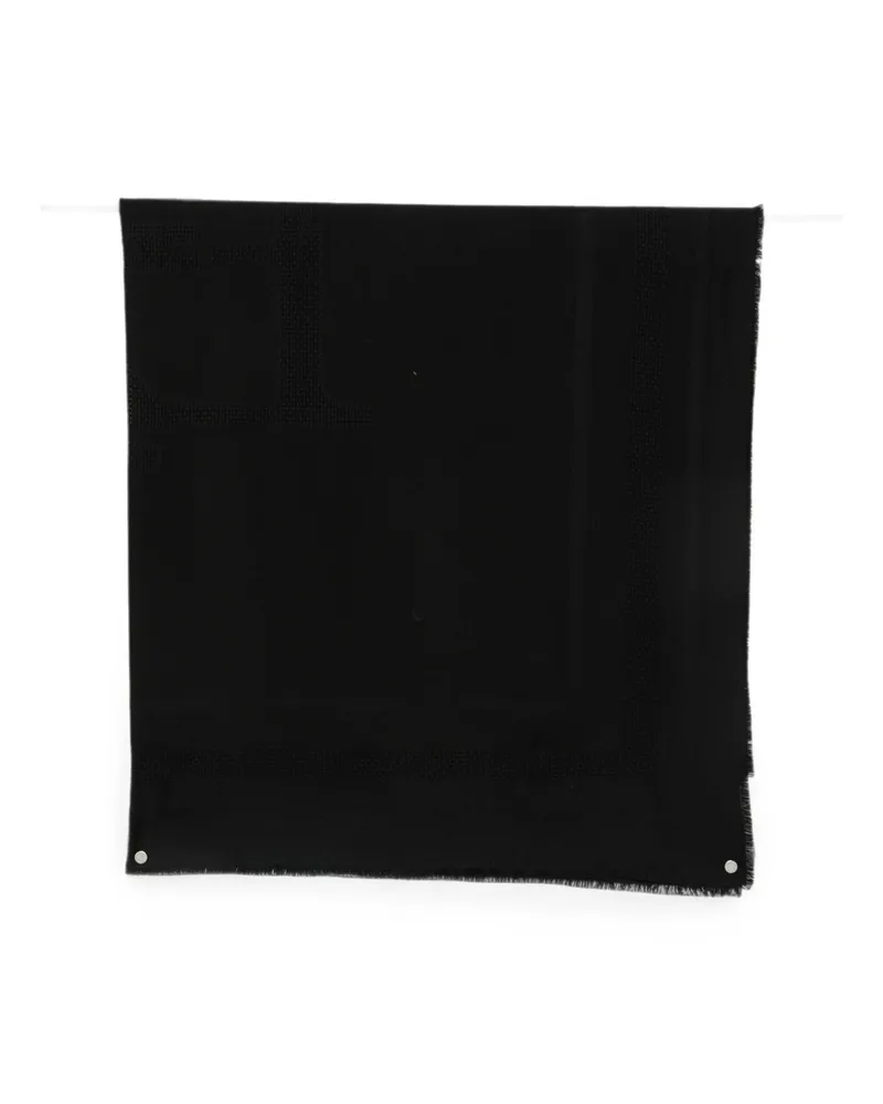 Elisabetta Franchi Wool Scarf Black