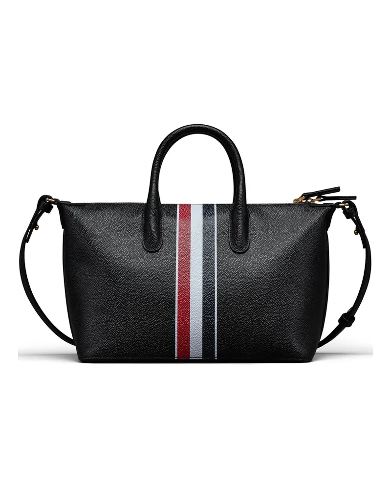 Thom Browne Small Leather Duffle Bag Black
