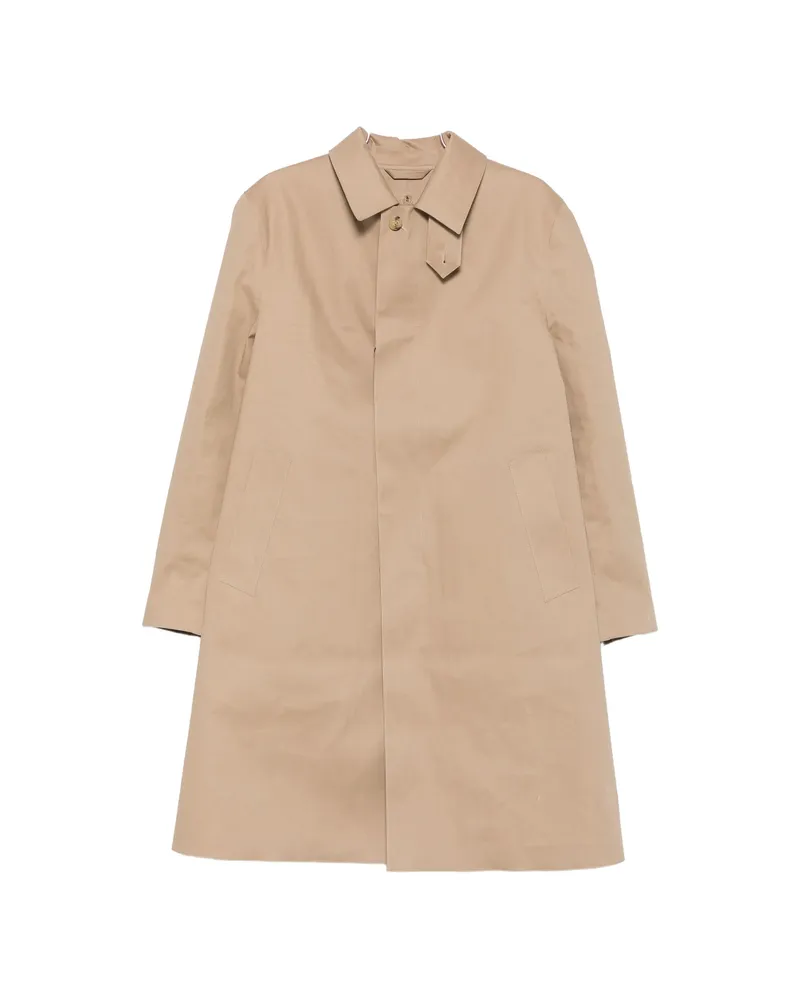 MACKINTOSH Dunkeld Throat-latch Concealed-fastening Coat Neutrals
