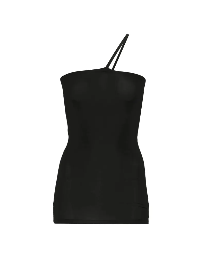 Baserange One-shoulder Sleeveless Top Black