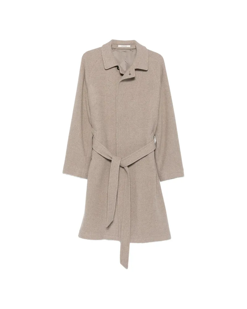 Tagliatore Belted Coat Neutrals