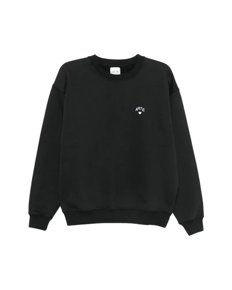 Arte Antwerp Logo-embroidered Sweatshirt Black