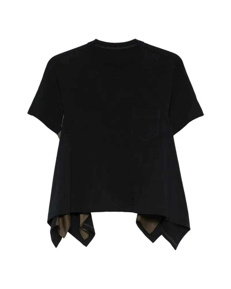 Sacai Pocket Panelled T-shirt Blue