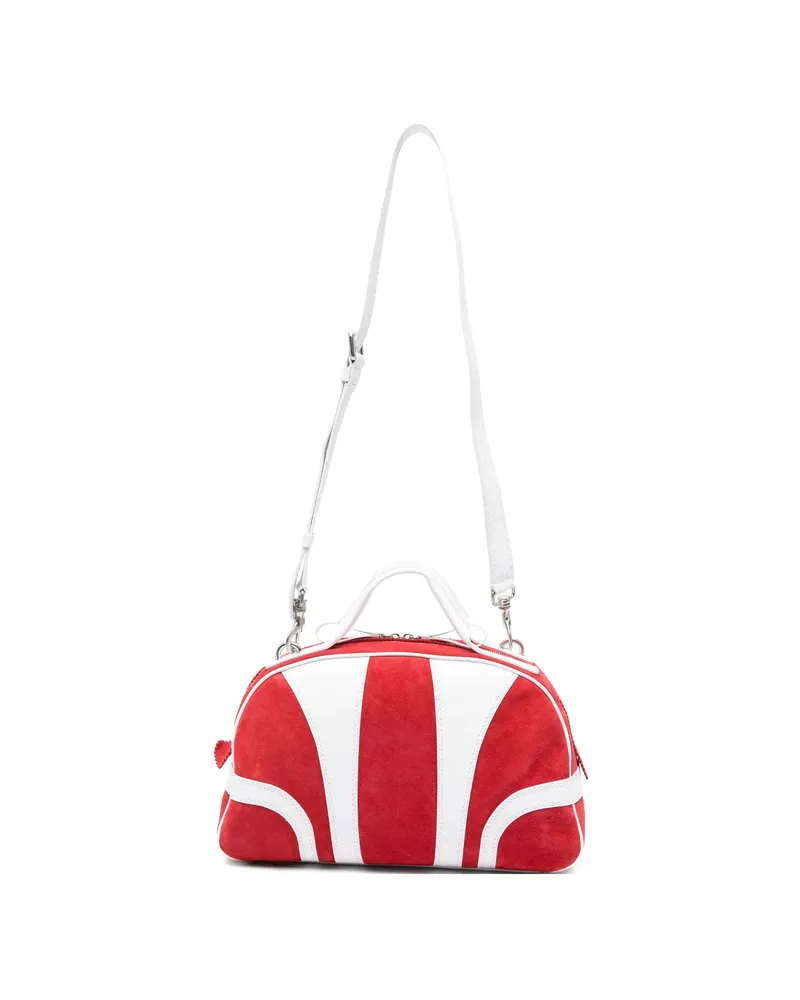 Dries van Noten Striped Tote Bag Red