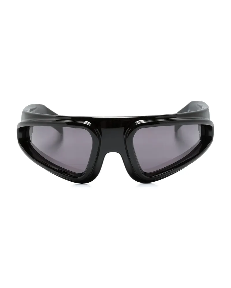 Rick Owens Biker-frame Sunglasses Black