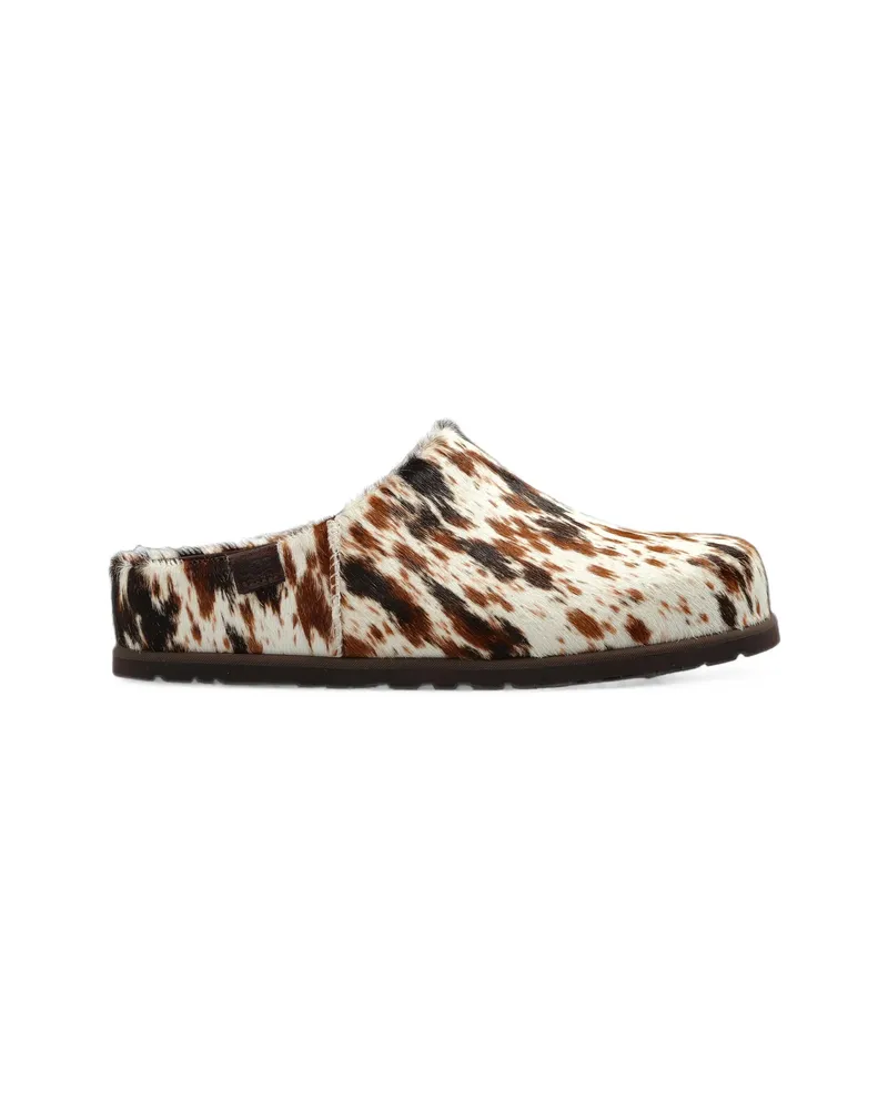 UGG Otzo Western Animal-print Mules White