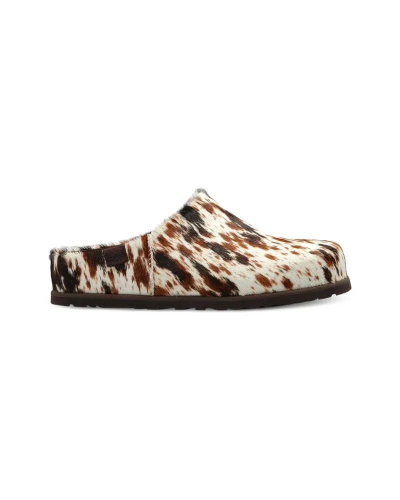 UGG Otzo Western Animal-print Mules White