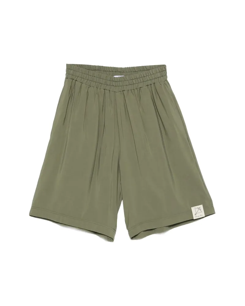 Family First Elasticated-trim Shorts Green