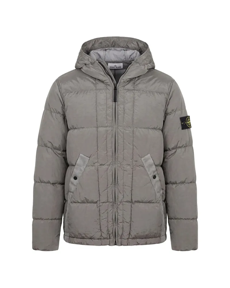 Stone Island Hooded Padded Jacket Grey