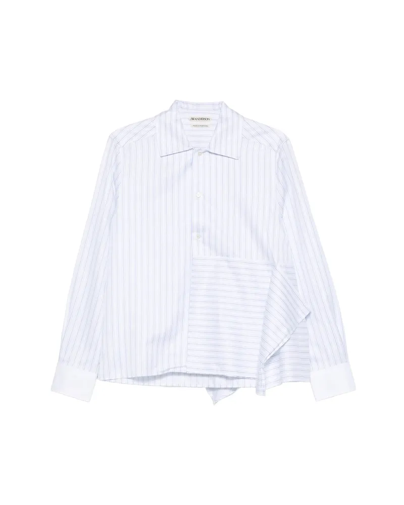 J.W.Anderson Striped Panel Shirt White