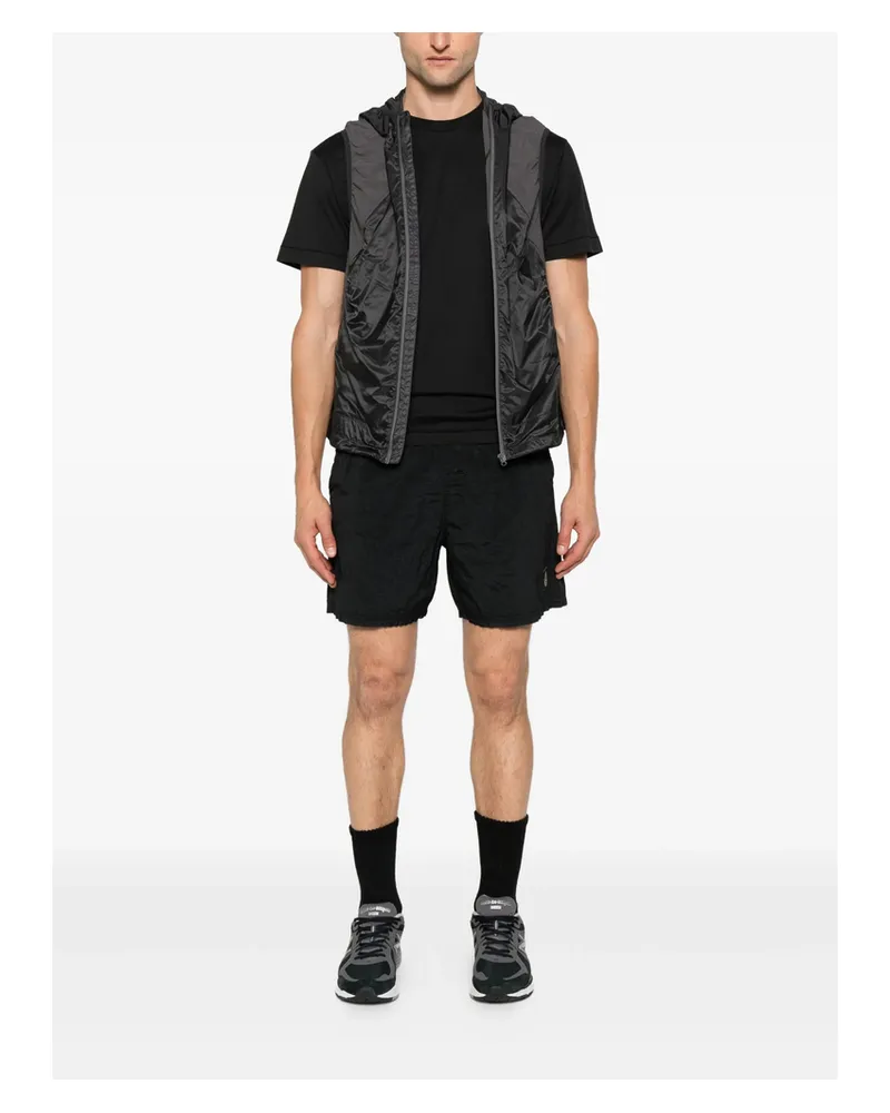 Stone Island Logo-patch Cotton T-shirt Black