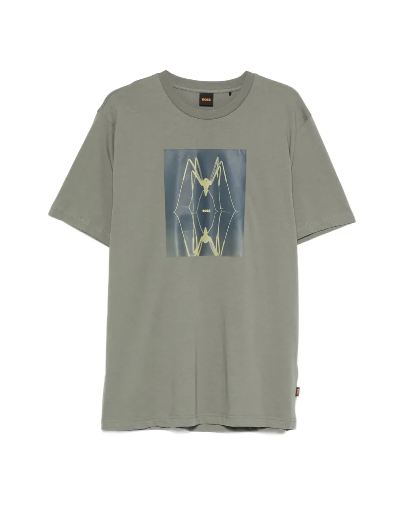 HUGO BOSS Creature Graphic-print T-shirt Green