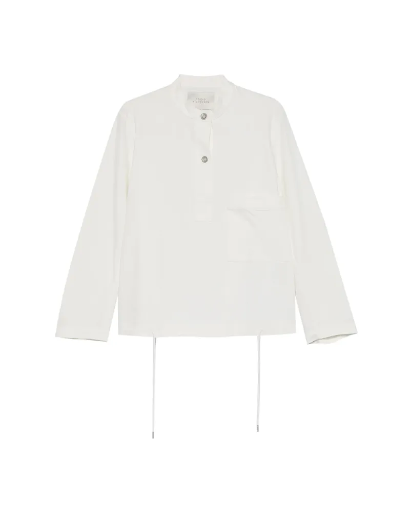 Studio Nicholson Button Pocket Top White