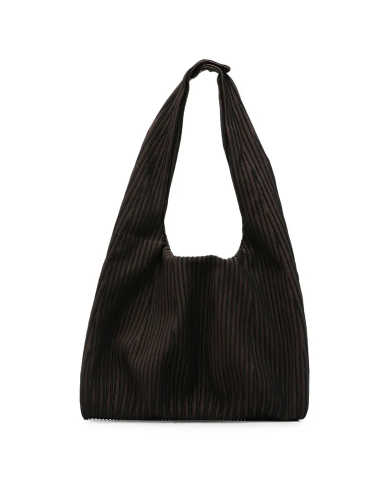 CFCL Large Dayfuku Pleated Shoulder Bag Brown