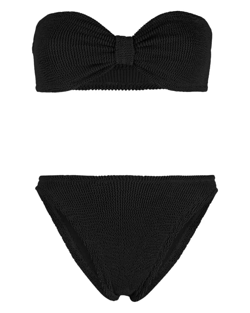 Hunza G Jean Crinkled Bikini Black