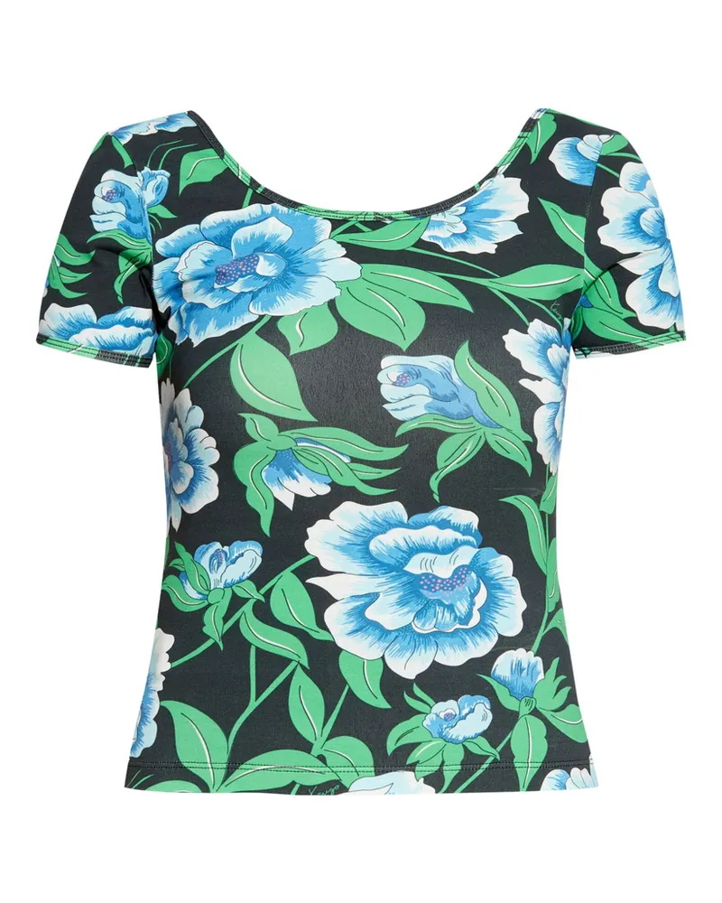 Kenzo Floral-print T-shirt Black