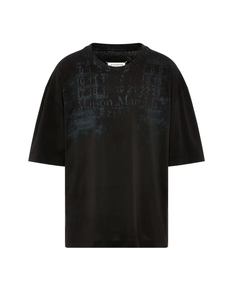 Maison Margiela Logo-print Oversized T-shirt Black