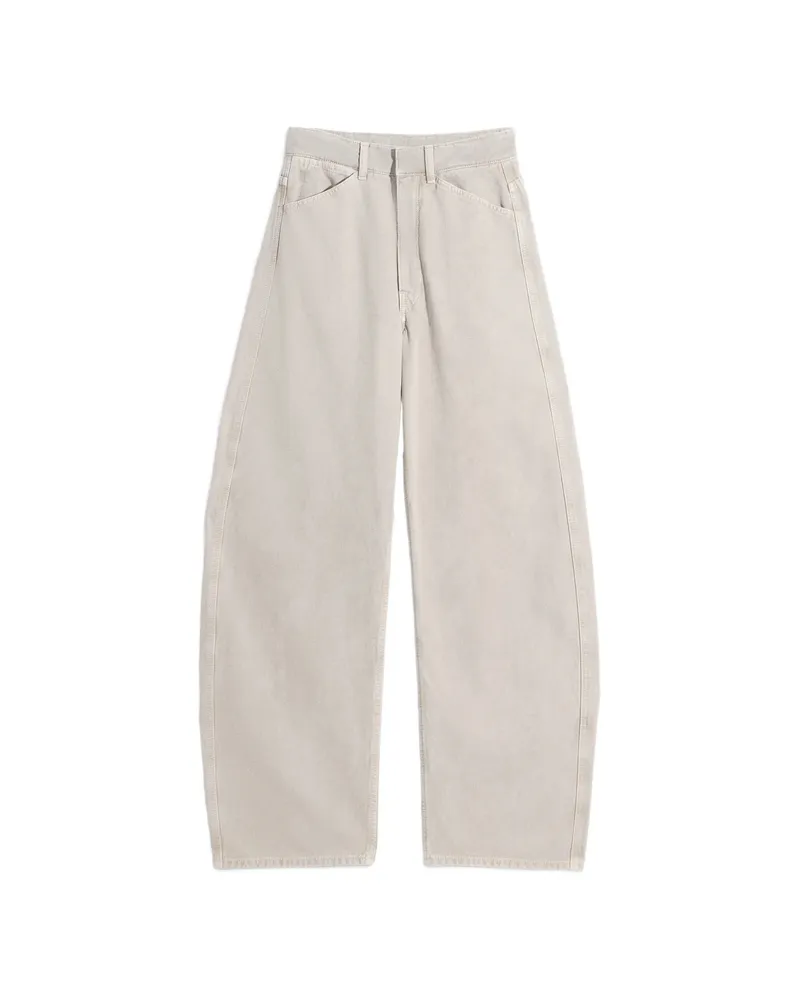 Christophe Lemaire Twisted-seam High-waisted Trousers Neutrals