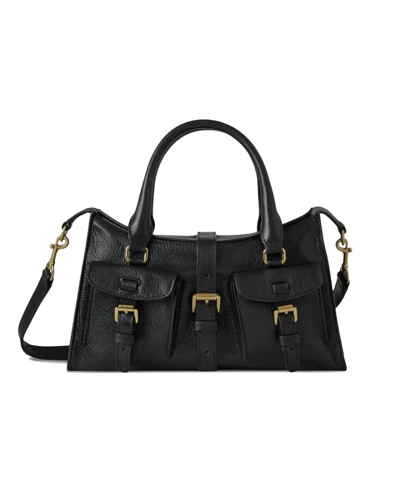Mulberry Small Roxanne Leather Tote Bag Black