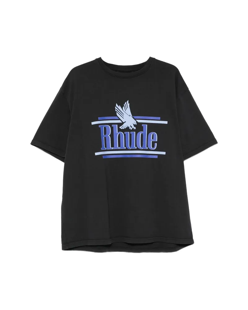 RHUDE Logo-print T-shirt Black