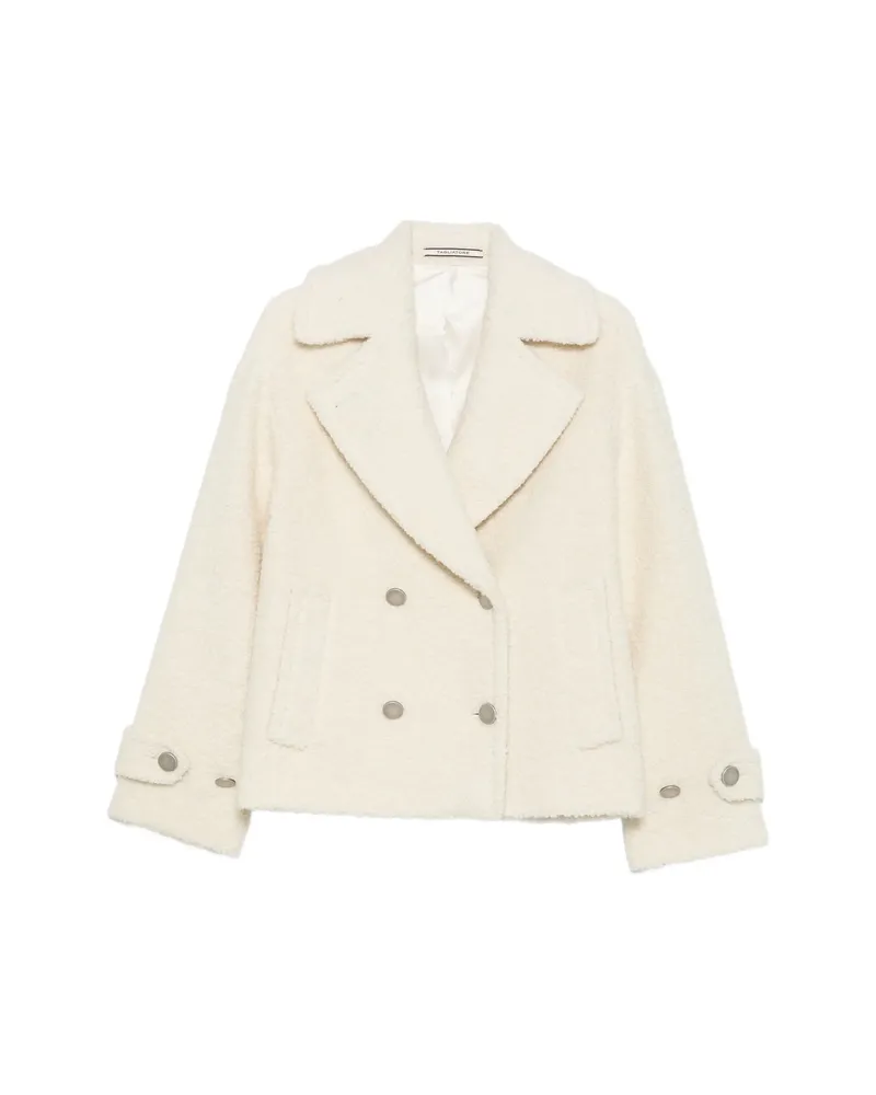 Tagliatore Sheila Double-breasted Bouclé Coat Neutrals