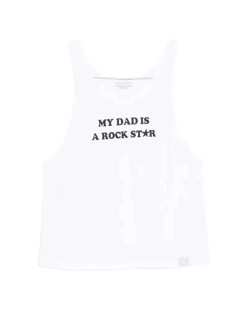 Stella McCartney Slogan-print Vest Top White