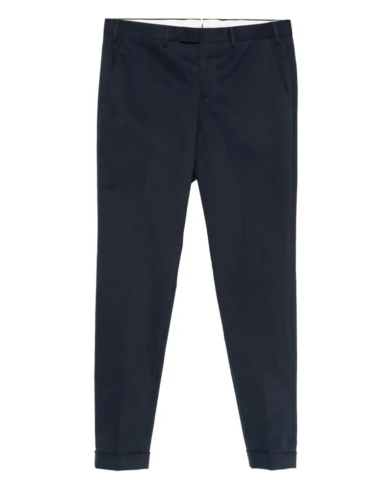 PT TORINO Cuffed-hem Chinos Blue