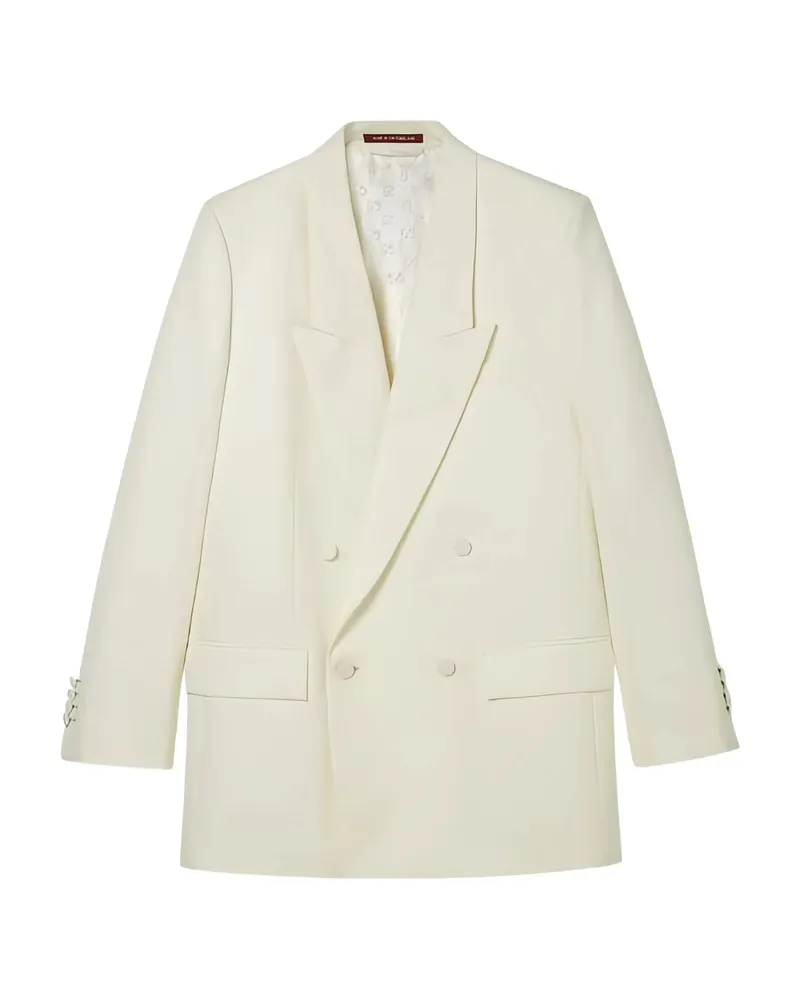 Gucci Double-breasted Blazer Neutrals