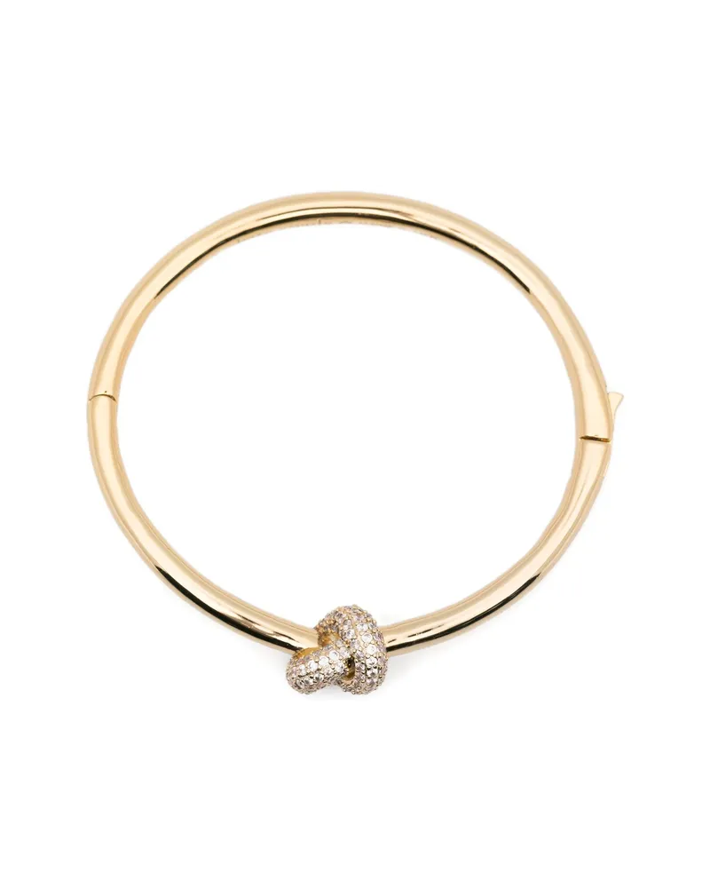 Kate Spade Loves Me Knot Pavé-set Bangle Gold