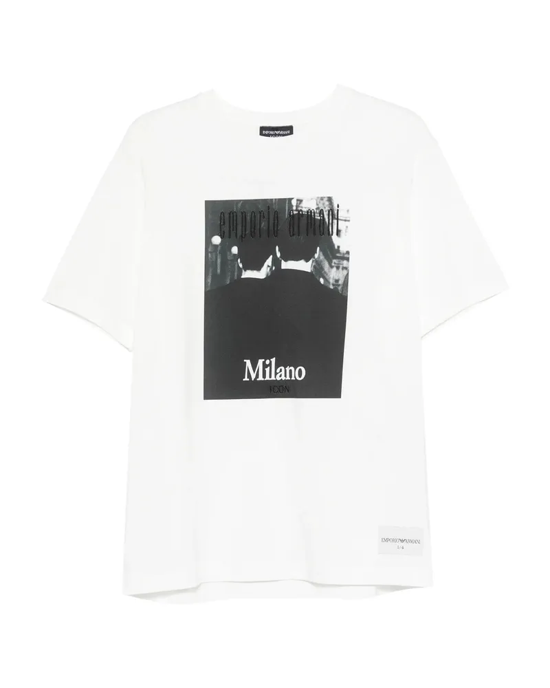 Emporio Armani Graphic-print T-shirt White