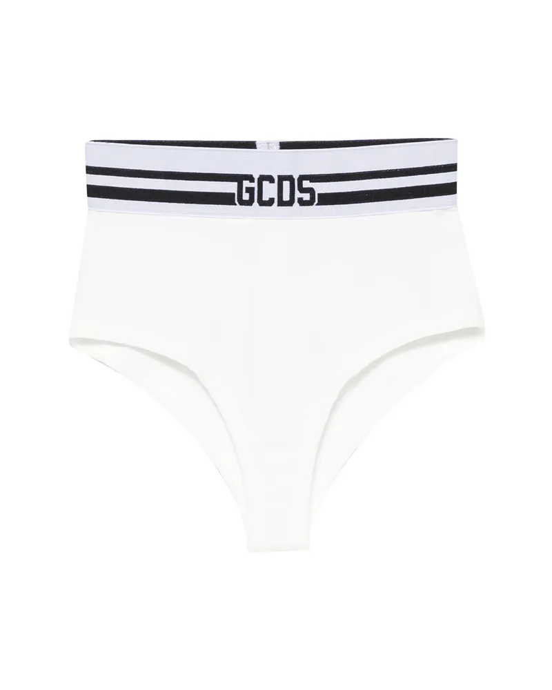 GCDS Logo-tape Panties White