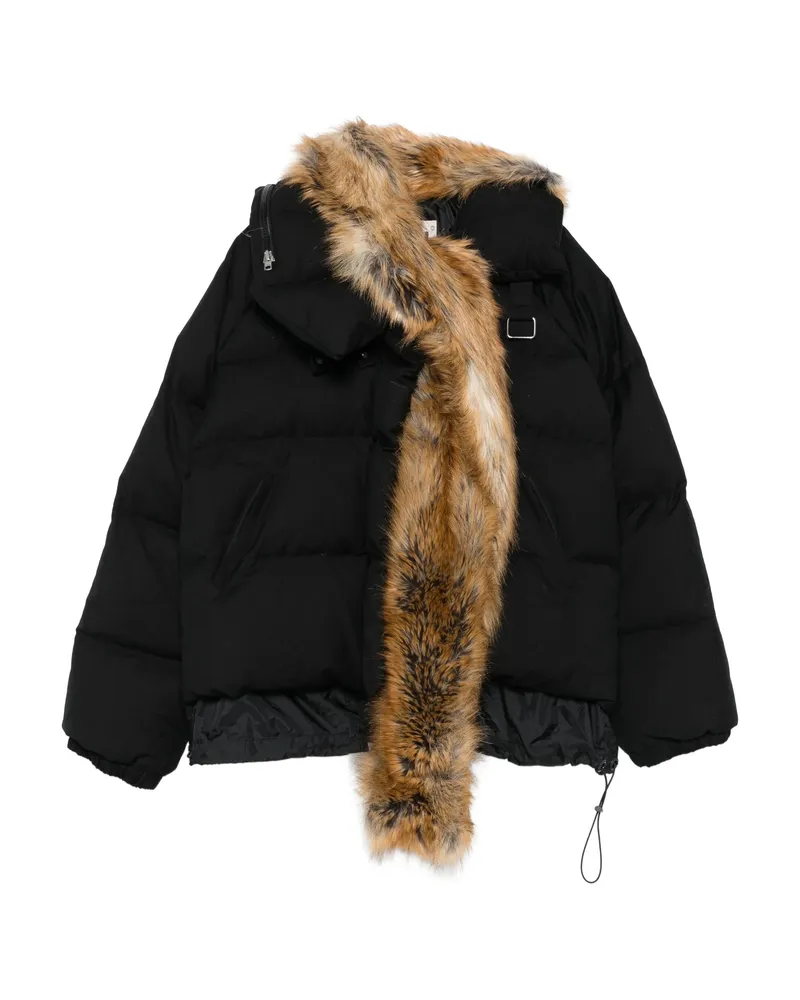 OTTOLINGER Trim-detail Long-sleeve Puffer Jacket Black