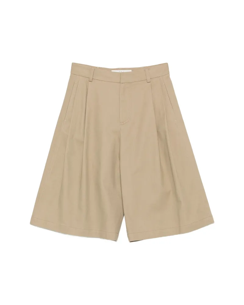 TELA Pleated Shorts Neutrals