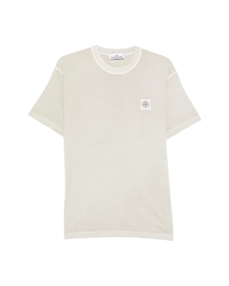 Stone Island Logo-patch T-shirt Neutrals