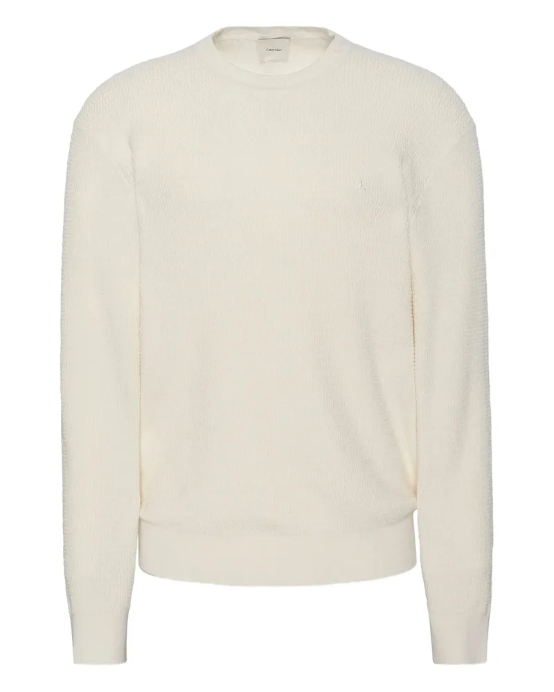 Calvin Klein Textured Sweater Neutrals