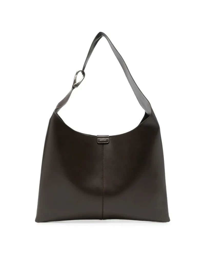 Soeur Cosima Leather Shoulder Bag Brown