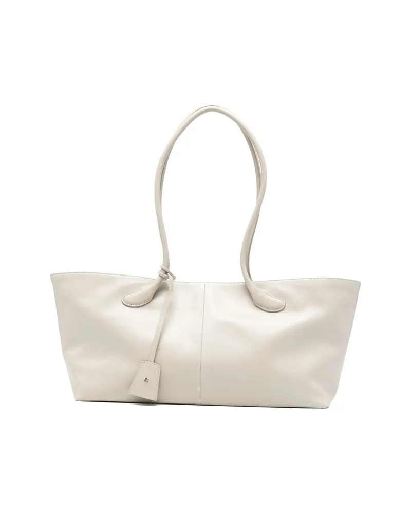 LOW CLASSIC Detachable-charm Shoulder Bag Neutrals