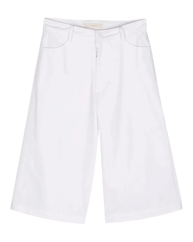 Faithfull The Brand Wide-leg Canvas Shorts White