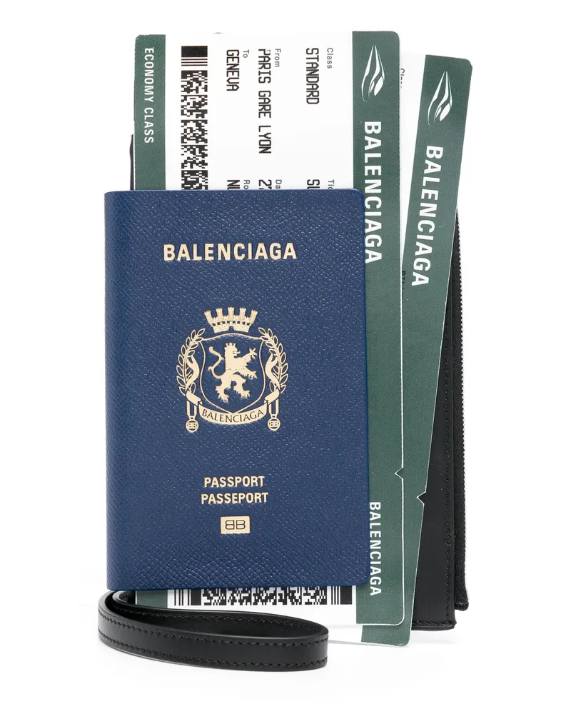 Balenciaga Passport Phone Case Black