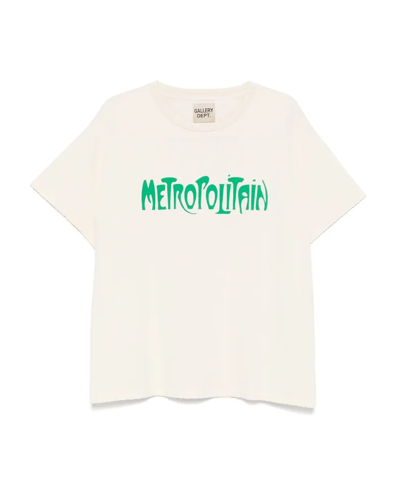 GALLERY DEPT. Logo-print T-shirt Neutrals